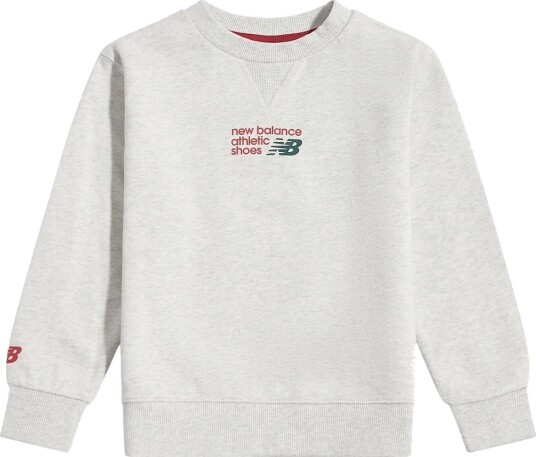 New Balance Collegegenser Ash Heather New Balance 5 6 år (110 116) Collegegenser Grå Grønn Hvit Rød