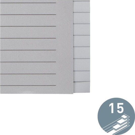 Leitz Register Blank Papir Leerer Register Index Papir Grau 100 G/M² 240 Mm 200 Mm 1224 00 85