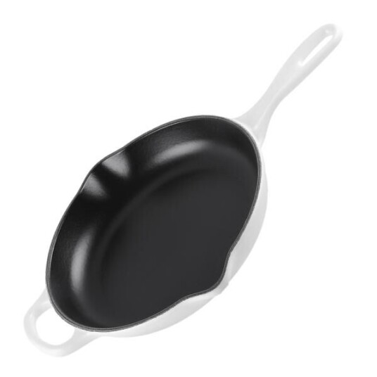 Le Creuset Signature stekepanne dyp støpejern 26 cm white Le Creuset Signature stekepanne dyp støpejern 26 cm white