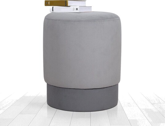 Lockport Sittepuff 38 cm Grå