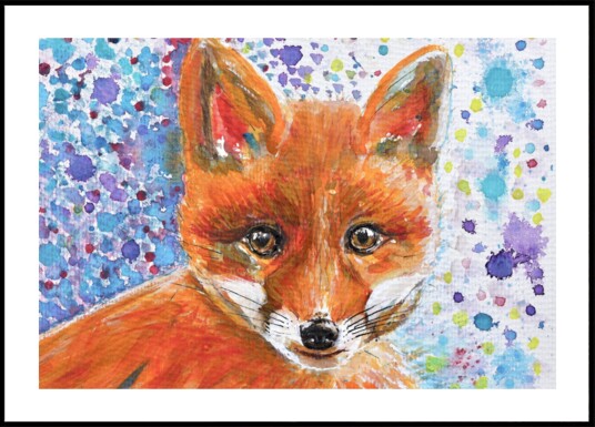 Whimsical Fox Cub Plakat / 70x100
