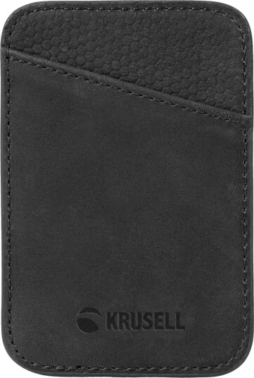 Krusell Magnetisk kortholder for iPhone 12/13 Svart