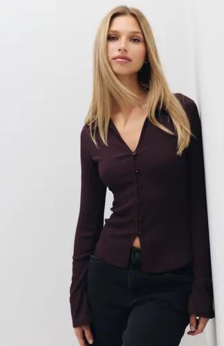 Nelly   Rød   Amazing Button Shirt Top