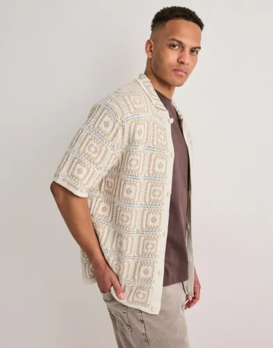Only & Sons Onsbart Rlx 5 Ss Shirt Knit Kortermede skjorter Beige Only & Sons Onsbart Rlx 5 Ss Shirt Knit Kortermede skjorter Beige