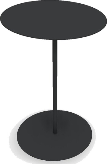 Sidebord Hillerstorp Jet set Ø45x67 cm Svart
