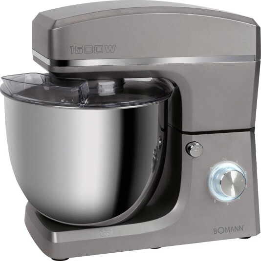 Bomann KM 6036 Kjøkkenmaskin - 1500W (10 liter) Sølv