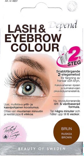 Depend Perfect Eye Lash and Eyebrow Colour Brown Dark Brown
