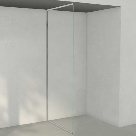 INR Iconic Nordic Rooms Dusjvegg ARC 20 Frame XL Måltilpasset Krom / Bronse Glass