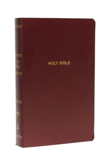 Nkjv, Gift And Award Bible, Leather-Look, Burgundy, Red Letter, Comfort Print Av Thomas Nelson