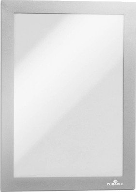 Durable Inforammer Durable Duraframe A5 Selvklæbende Pp Sølv Pakke Med 2 Stk