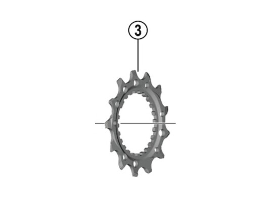 Shimano XTR M9200 klinge 13T 12 speed