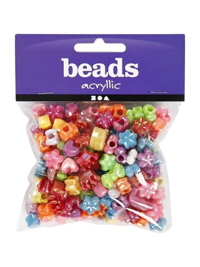 Creativ Company Figure Beads Multicolour approx. 190pcs. Creativ Company Figure Beads Multicolour approx. 190pcs.