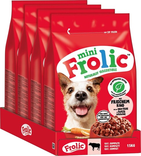 Frolic Tørrfôr Mini Beef 6 kg 4 X 1.5 kg Frolic Tørrfôr Mini Beef 6 kg 4 X 1.5 kg