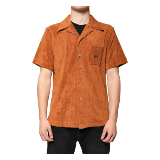 Dolce & Gabbana Herre Skjorter Brun M, Dolce & Gabbana Herre Skjorter Brun M,
