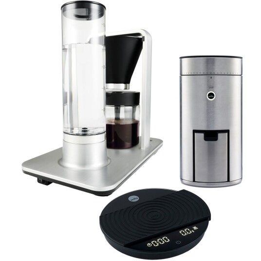 Wilfa Kaffemaskin WSP-2A + kaffekvern WSFB-100S kjøkkenvekt