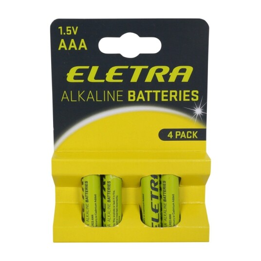 ELETRA EA4AAA23 AAA BATTERIER, 4 STK