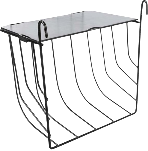Hekk Hengende Med Deksel Metall 20 × 18 × 12 cm Svart