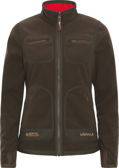 Härkila Kamko fleece Women, fleecejakke, dame M Brown/Red
