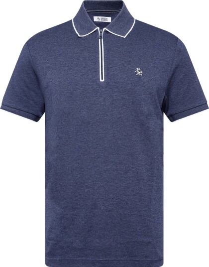 Original Penguin Org Cttn Hthr Intrlc Navy XXL