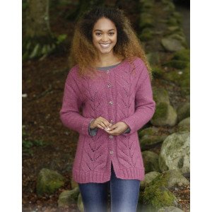 Lotus Jacket by DROPS Design Jakke Strikkeoppskrift str. S XXXL Small