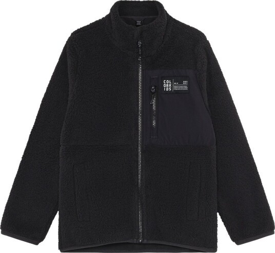 Color Kids Teddy Jacket Black 110 Color Kids Teddy Jacket Black 110