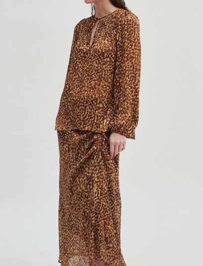 Second Female Nutmeg Blouse Brown L