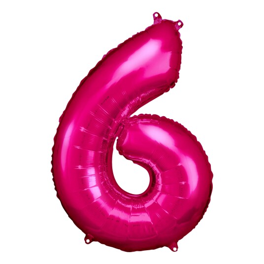 Amscan International Tallballong Rosa Metallic - Tallet 6