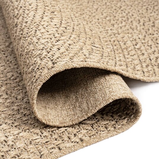 Teppe ZIZUR 80x250 cm jute-utseende innendørs og utendørs