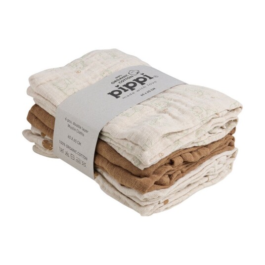 Gassklut Pippi 6pk Almond