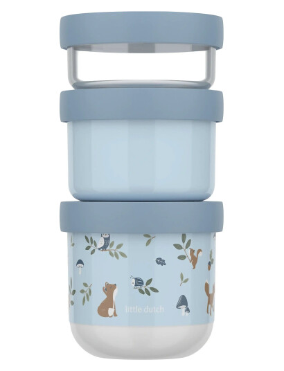 Mepal Snackboks-Tårn Mio Forest Friends 3 Dele - Blue - 8.6X8.6X17.9CM Mepal Snackboks-Tårn Mio Forest Friends 3 Dele - Blue - 8.6X8.6X17.9CM