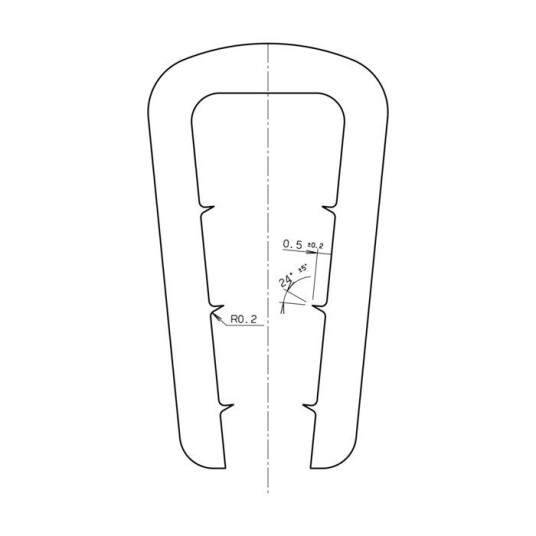 Electrolux kantlist, Glasshylle 1, front 2053858268