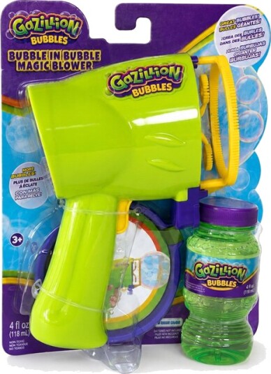 Gazillion Bubbles Boblemaskin – 118 ml – Bubble-in-Bubble Magic Blower