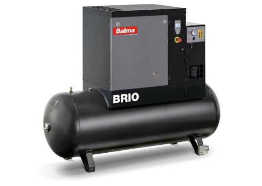Balma Skruekompressor Brio 7.5xe, 10 Bar, Tm 500 L, Med Kjøletørke Balma Skruekompressor Brio 7.5xe, 10 Bar, Tm 500 L, Med Kjøletørke