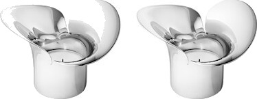 Georg Jensen Bloom Botanica Telysholder 2 stk i Rustfritt Stål Sølv