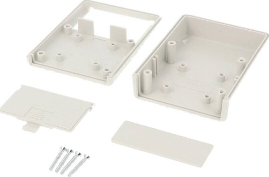 Hammond Electronics 1593ARGY 75 × 74 × 27 mm ABS Lys Grå Kabinett