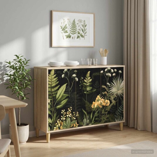 vidaXL Serviesskap RHENEN Sonoma 102 x 33 x 75 cm Konstruert tre