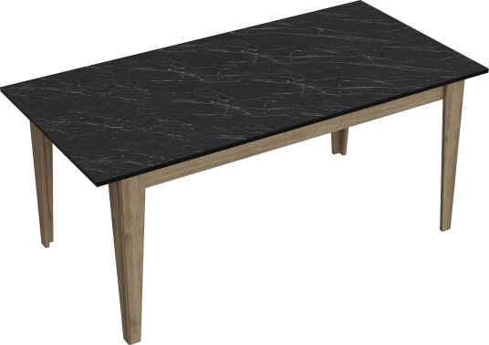 Sincerely Spisebord 180 cm - Valnøtt|Svart