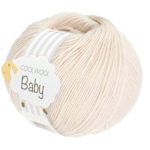 Lana Grossa Cool Wool baby Garn 323 Æggeskal Lana Grossa Cool Wool baby Garn 323 Æggeskal