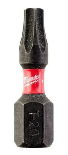 Milwaukee 25-pakning SHOCKWAVE TX20 Bits 25 mm for Slagskrutrekker