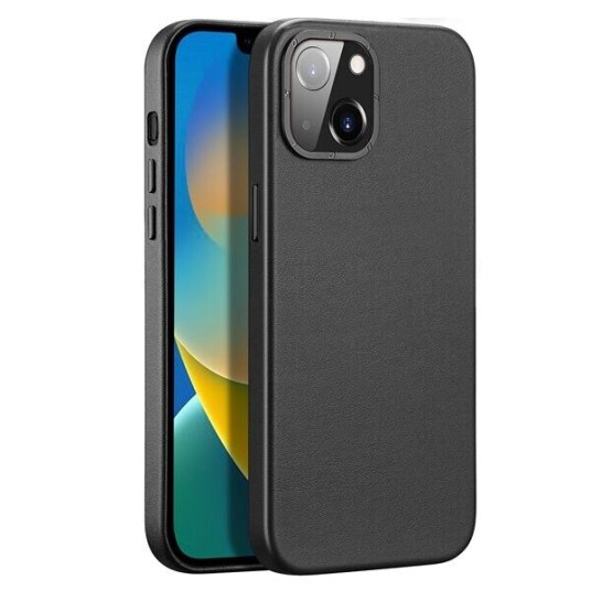 Dux Ducis iPhone 14 Plus DUX DUCIS Grit Elegant Kunstskinn Bakdeksel - MagSafe-kompatibel - Svart
