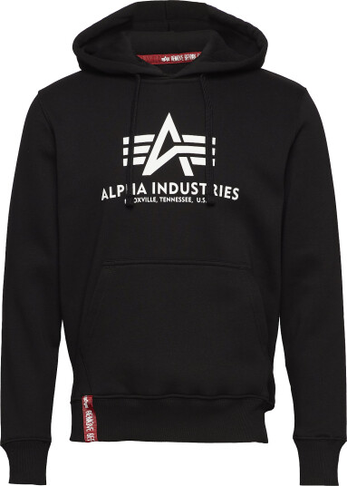 Alpha Industries Basic Hoodie Bl   Black   L