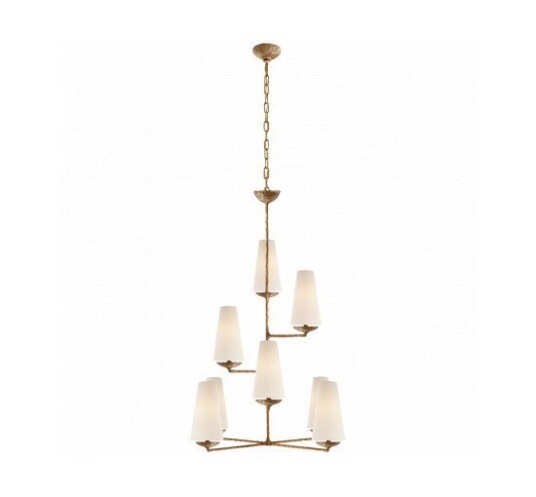 Fontaine Large Pendant Gilded Plaster