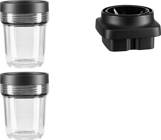 KitchenAid Liten Porsjonskolbe 200ml med Kniv til Blender 5KSB2040BBB Klar/Svart KitchenAid Liten Porsjonskolbe 200ml med Kniv til Blender 5KSB2040BBB Klar/Svart