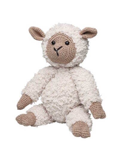 Teddy basse hvit brun hekle kit