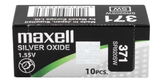 Maxell SR 920SW Sølvoksid Universalt Batteri 1.55V Zn/Ag2O Maxell SR 920SW Sølvoksid Universalt Batteri 1.55V Zn/Ag2O