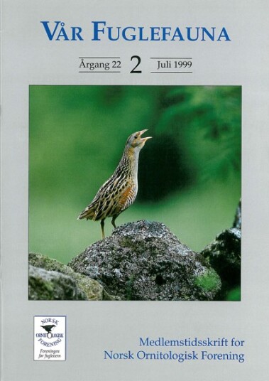 Norsk Ornitologisk Forening Vår Fuglefauna   1999 2 årgang 22