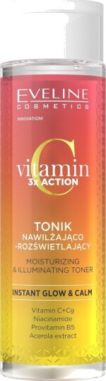 Eveline Vitamin C 3X Action Toner Fuktighetsgivende & Glød 200 Ml