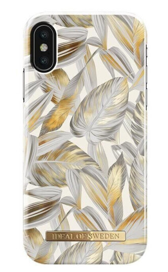 iDeal Of Sweden iPhone X / XS Fashion Case Platinum Leaves iDeal Of Sweden iPhone X / XS Fashion Case Platinum Leaves