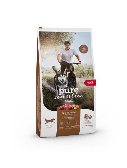 Mera Petfood Pure Sensitive Hundefôr med Oksekjøtt og Poteter 12,5 kg Mera Petfood Pure Sensitive Hundefôr med Oksekjøtt og Poteter 12,5 kg