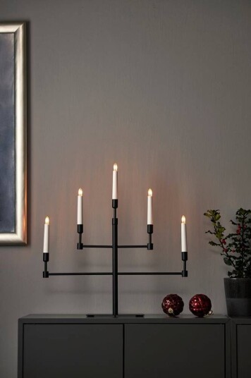 Star Trading Vide Adventslysestake Svart 53 cm Star Trading Vide Adventslysestake Svart 53 cm